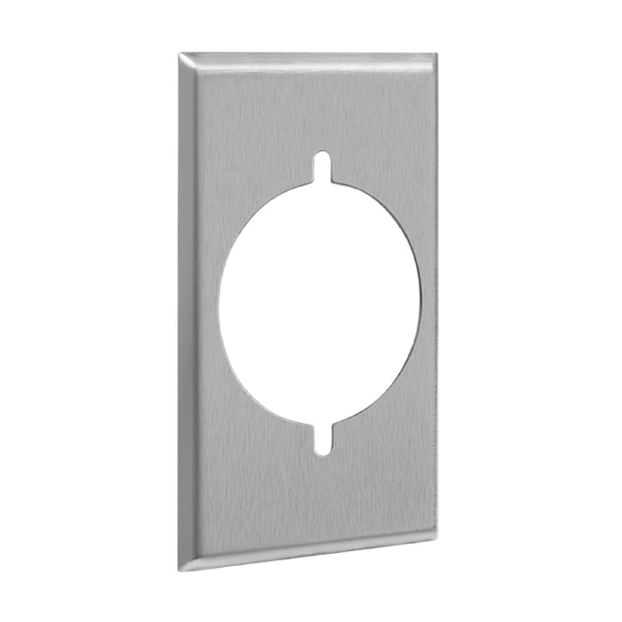Enerlites 7771 1-Gang Power Outlet Receptacle Metal Wall Plates, 10-Pack