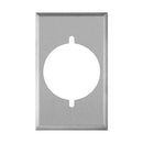 Enerlites 7771 1-Gang Power Outlet Receptacle Metal Wall Plates, 10-Pack