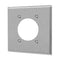 Enerlites 7792 2-Gang Power Outlet Receptacle Metal Wall Plates, 10-Pack