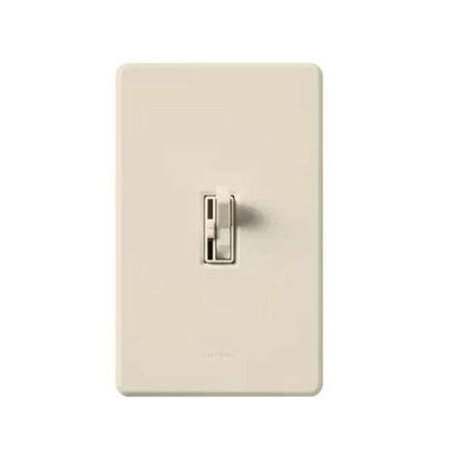 Lutron AYFSQ-F Ariadni 1.5 Ampere Quiet 3-Speed Single Pole/3-Way Ceiling Fan Control Switch - Light Almond