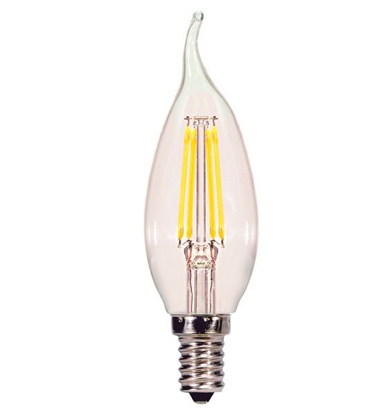 Satco S28614 4W CA11 Dimmable LED Bulb, 2700K