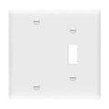 Enerlites 880111 2-Gang Blank and Toggle Wall Plates, 10-Pack