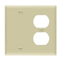 Enerlites 880121 2-Gang Blank and Duplex Receptacle Wall Plates, 10-Pack