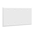 Enerlites 8804 4-Gang Blank Cover Wall Plate, 10-Pack