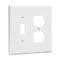 Enerlites 881121M 2-Gang Mid Size Toggle and Duplex Receptacle Wall Plate, 10-Pack