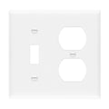 Enerlites 881121 2-Gang Toggle and Duplex Receptacle Wall Plate, 10-Pack
