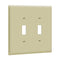 Enerlites 8812M 2-Gang Mid Size Toggle Switch Wall Plate, 10-Pack