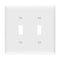 Enerlites 8812M 2-Gang Mid Size Toggle Switch Wall Plate, 10-Pack
