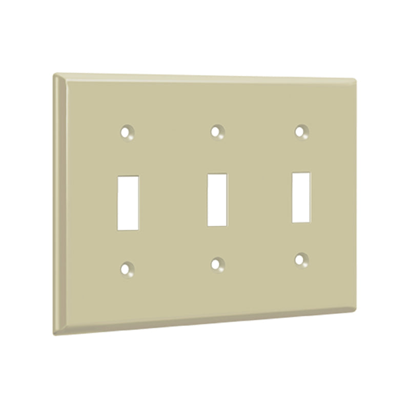 Enerlites 8813 3-Gang Toggle Switch Wall Plate, 10-Pack