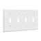 Enerlites 8814 4-Gang Toggle Switch Wall Plate, 10-Pack