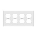 Enerlites 8824M 3-Gang Mid Size Duplex Receptacle Wall Plate, 10-Pack