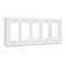Enerlites 8835M 5-Gang Decorator/GFCI Mid Size Wall Plate, 10-Pack