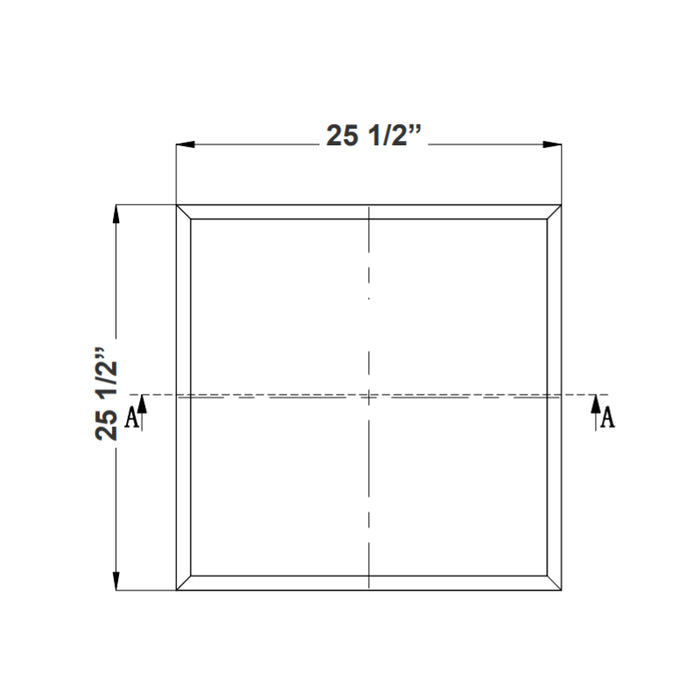 Westgate LPNG-RMK-2X2 Recessed Mounting Flange Kit For 2X2 Panel
