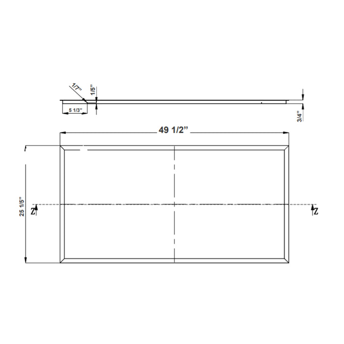 Westgate LPNG-RMK-2X4 Recessed Mounting Flange Kit For 2X4 Panel