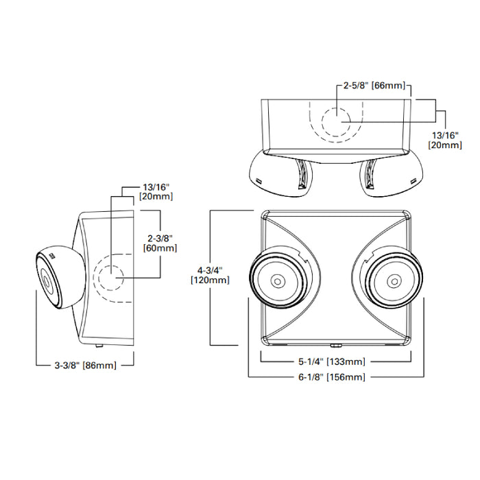 Sure-Lites All-Pro APELMINI Series LED Emergency Light, Two Heads