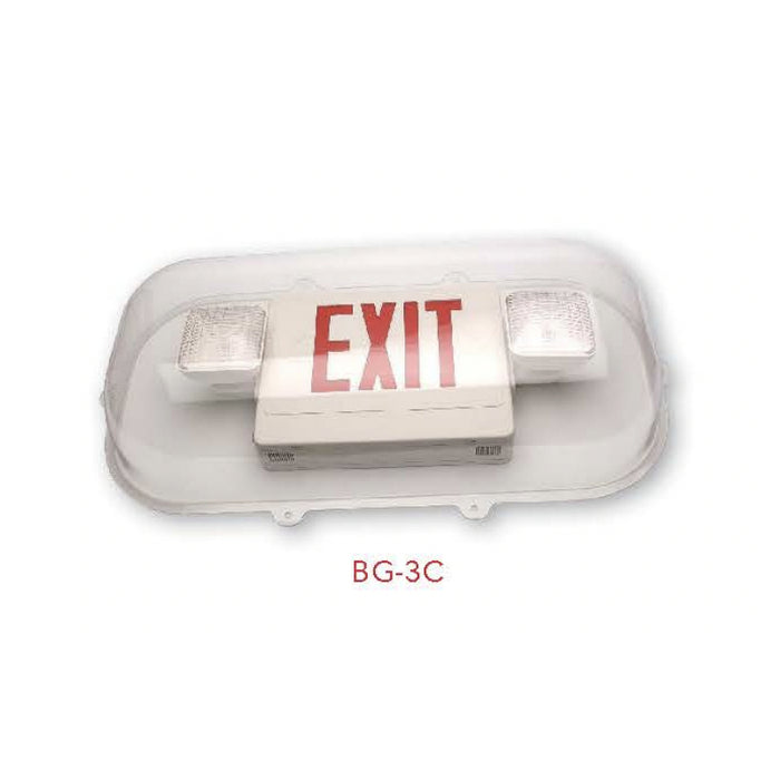 Westgate BG-3C Polycarbonate Vandal & Environmental Shield Guards for Combo Exit Sign