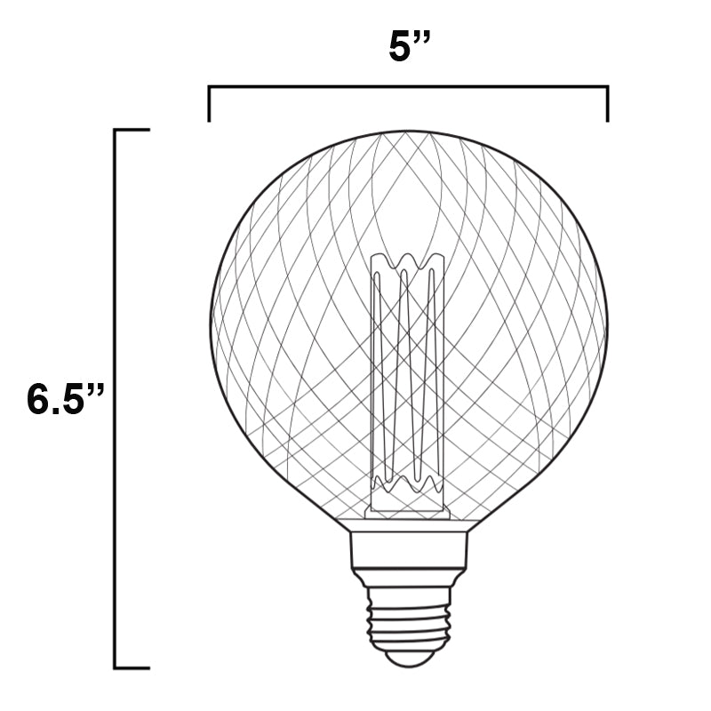 Maxim 3.5W G40 Prismatic LED Filament Bulb