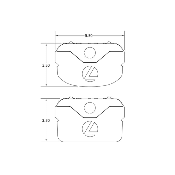Lithonia BLWP4 4-ft LED Low Profile Wraparound, 4000K, 4000lm