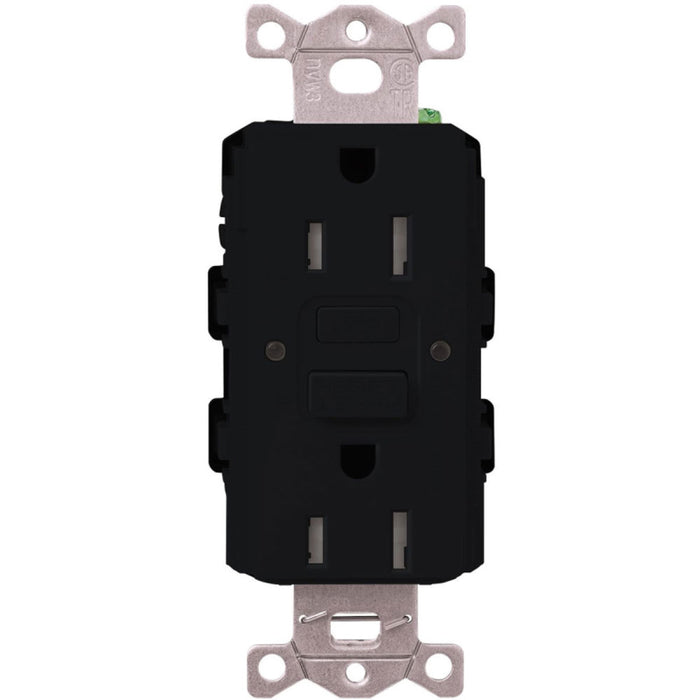 Lutron CAR-15-GFST Claro 15A Duplex Tamper-Resistant Self Testing GFCI Receptacle