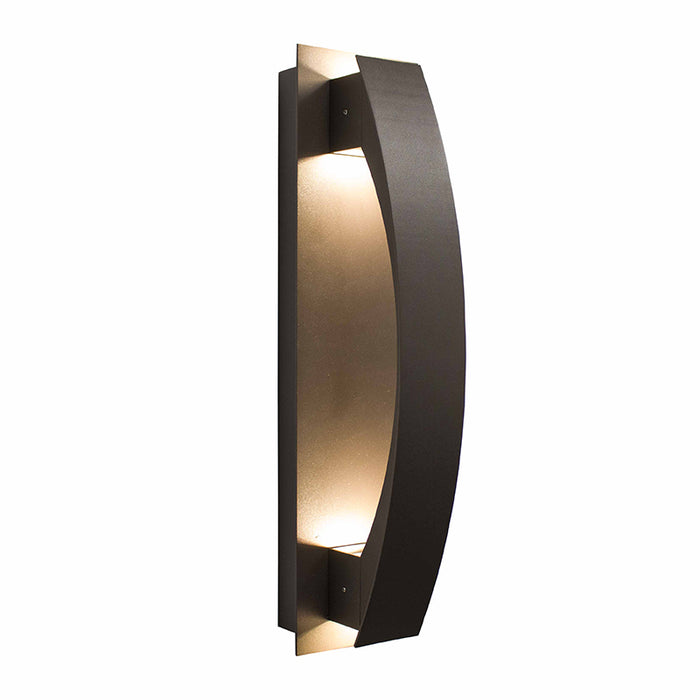 Westgate CRE-01 Crest Lunette 10W, 20" Tall,  LED Outdoor Wall Sconce, 100-277V