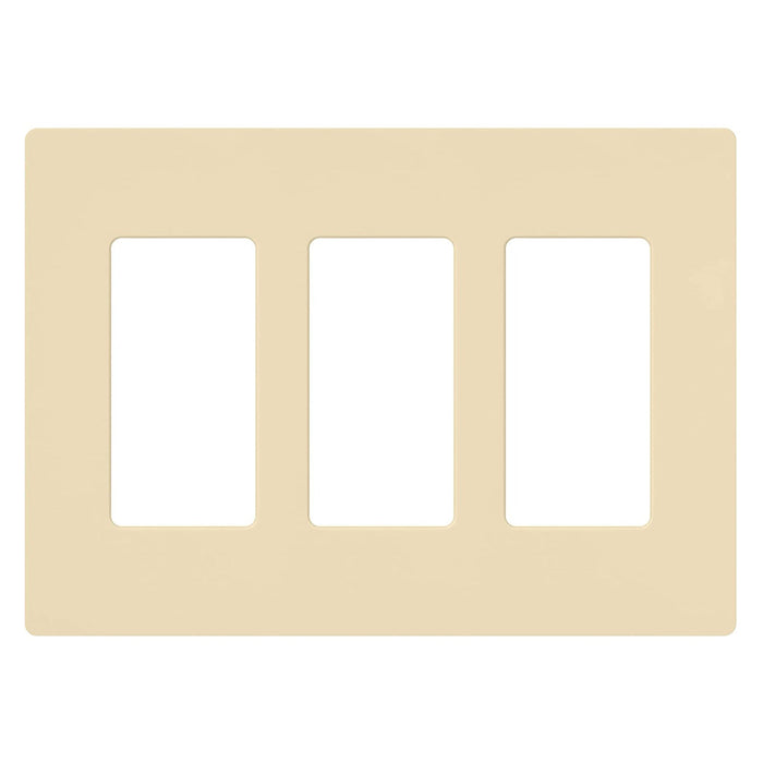Lutron CW-3 Claro 3-Gang Wallplate