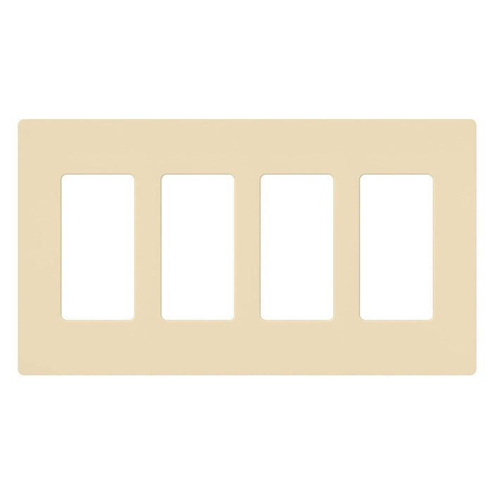 Lutron CW-4 Claro 4-Gang Wallplate