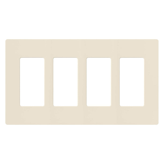 Lutron CW-4 Claro 4-Gang Wallplate
