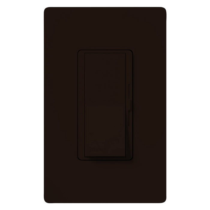 Lutron DV-600P-BR Diva 600W Single Pole Incandescent/Halogen Preset Dimmer with Locator Light - Brown