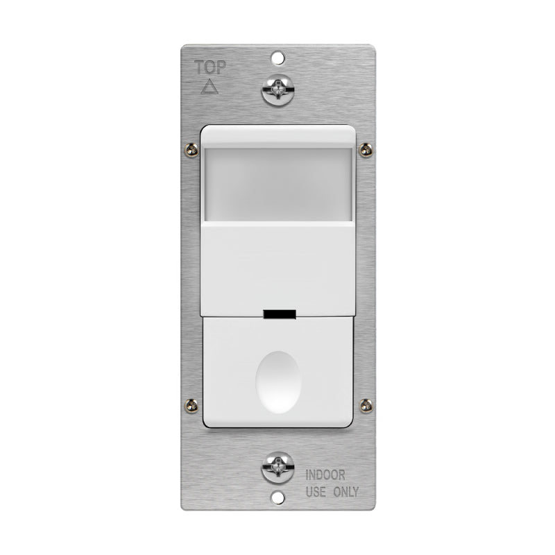 Enerlites DWOS-J 180° PIR Occupancy/Vacancy Motion Sensor Wall Switch, Secured Ground Wire Required, Single Pole