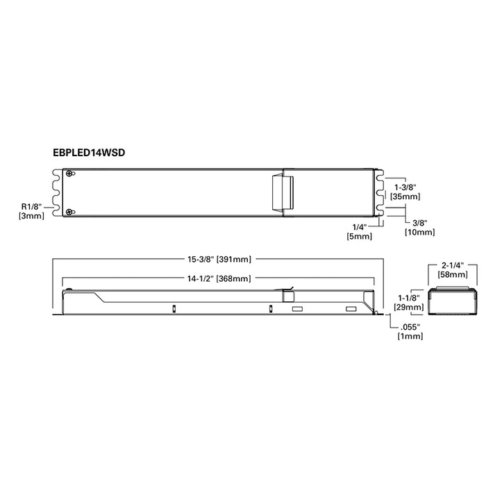Sure-Lites EBPLED14WSD 14W Emergency Battery Packs with Replaceable Battery