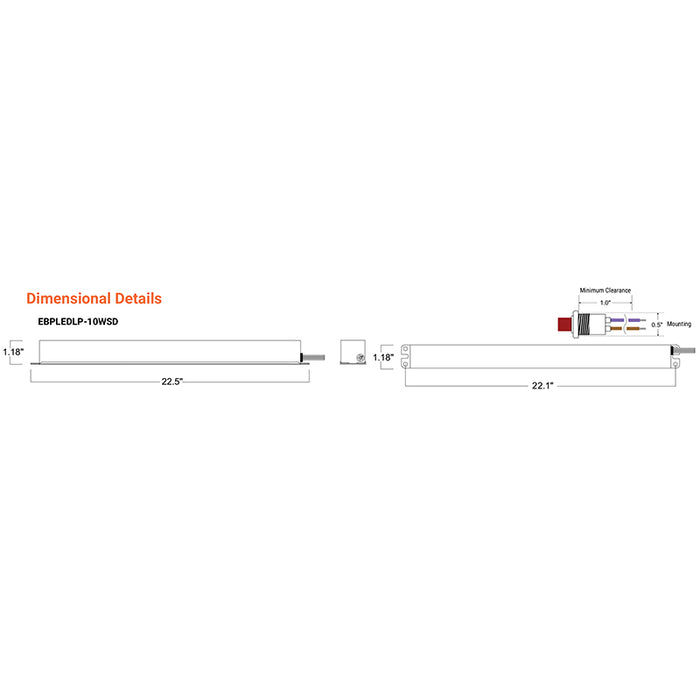 Sure-Lites EBPLEDSD Series 10W LED Emergency Battery Pack
