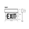 Lithonia EDGNY LED Edge-Lit Surface Mount Exit Sign, Double Face, New York City Approved