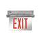 Lithonia EDGRNY LED Edge-Lit Recess Mount Exit Sign with Battery Backup, Double Face, New York City Approved
