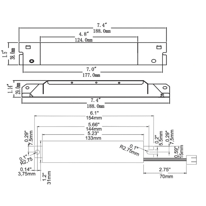 Westgate ELB-1048-HH 10W Split Heat Tolerant LED Emergency Battery Backup