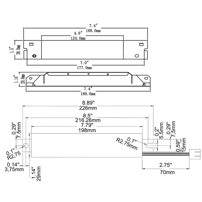 Westgate ELB-1548-HH 15W Split Heat Tolerant LED Emergency Battery Backup