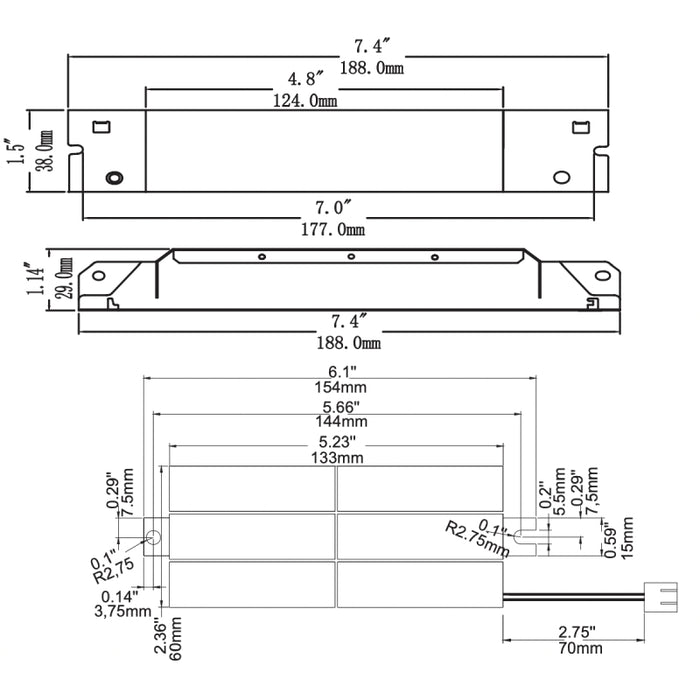 Westgate ELB-2048 20W Split LED Emergency Battery Backup