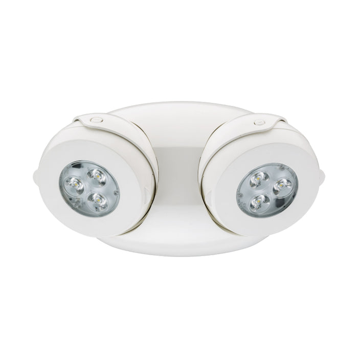 Lithonia ELMRE Quantum LED Adjustable Emergency Remote Light Head, Twin Heads, 550lm