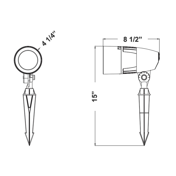Westgate FLVXPRO-MD 10W/20W/30W X-Gen Bullet Flood Light with Photocell, CCT Selectable
