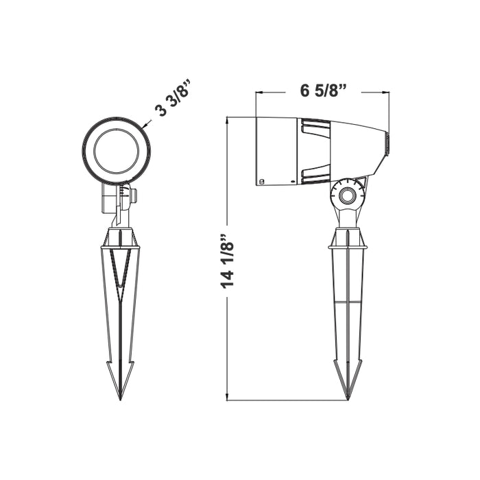 Westgate FLVXPRO-SM 3W/6W/12W X-Gen Bullet Flood Light with Photocell, CCT Selectable