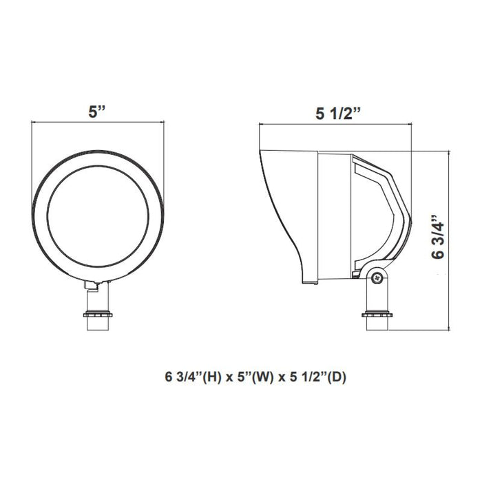 Westgate GL-12V 12W LED Garden Flood Light, 5000K