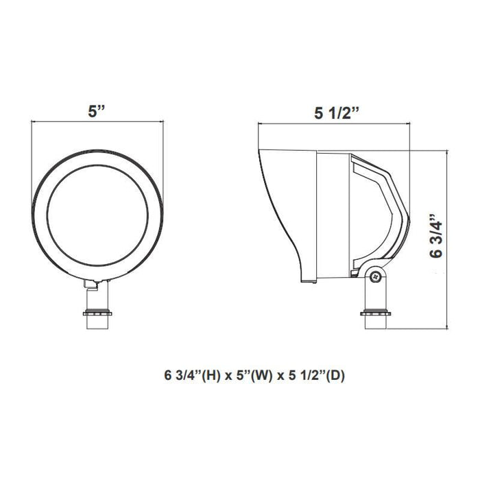 Westgate GL-12V 24W LED Garden Flood Light, 5000K