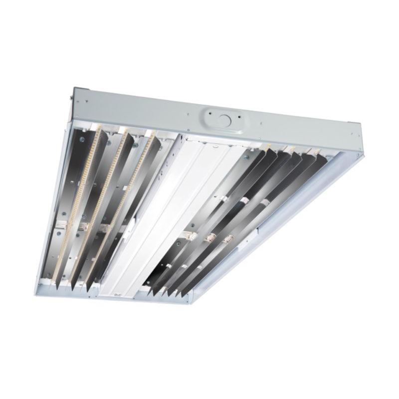 Metalux HBLED Standard Efficacy 386W LED High Bay with 14W Emergency Battery