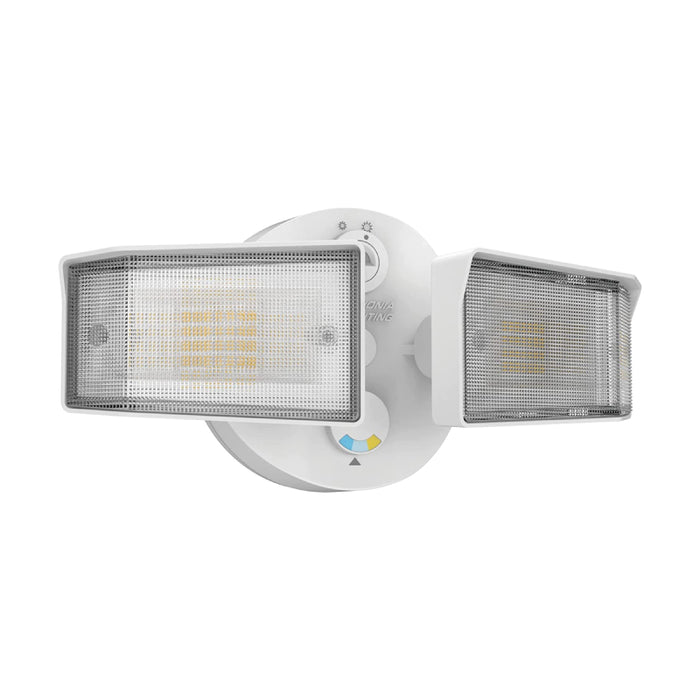 Lithonia HGX-2SH-ALO 25W 2-Head HomeGuard LED Security Floodlight, Switchable CCT