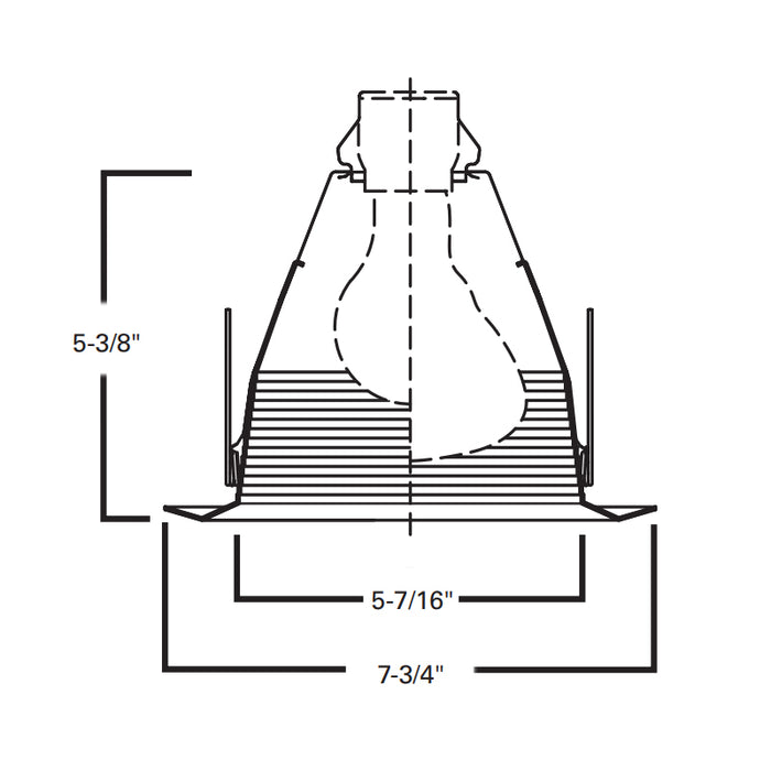 Halo 6125 6" Full Cone Baffle Trim