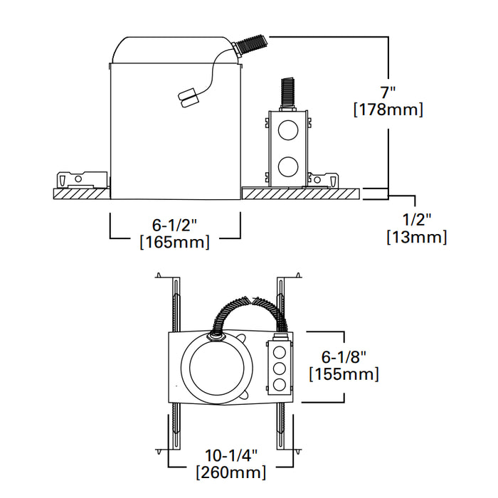 Halo H750TCP 6" Non-IC New Construction / Remodel Housing