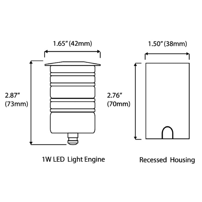 Westgate IGL-1W 12V LED In-Ground Light, 4000K