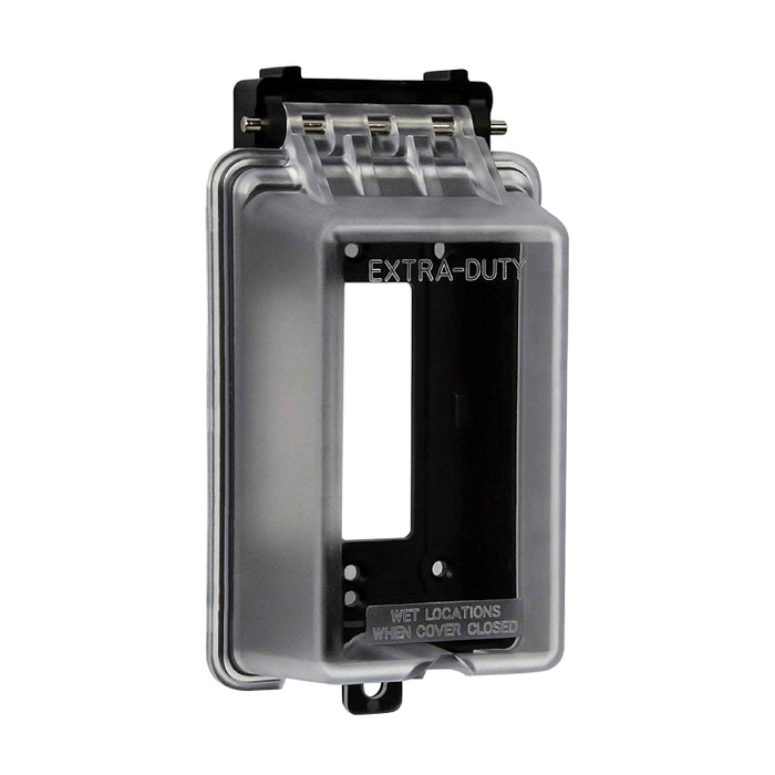 Enerlites IUC1V-D 1 Gang Extra-Duty Weatherproof Outdoor Cover for Decorator/GFCI Receptacle