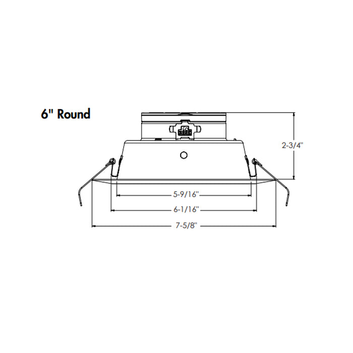Juno JPDZ6 Podz 6" Canless Round LED Downlight, CCT Selectable, 120-277V