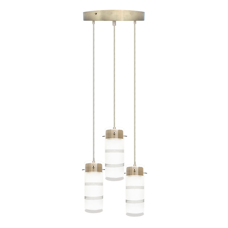 Westgate LCFB 3-lt LED Pendant with Round Canopy