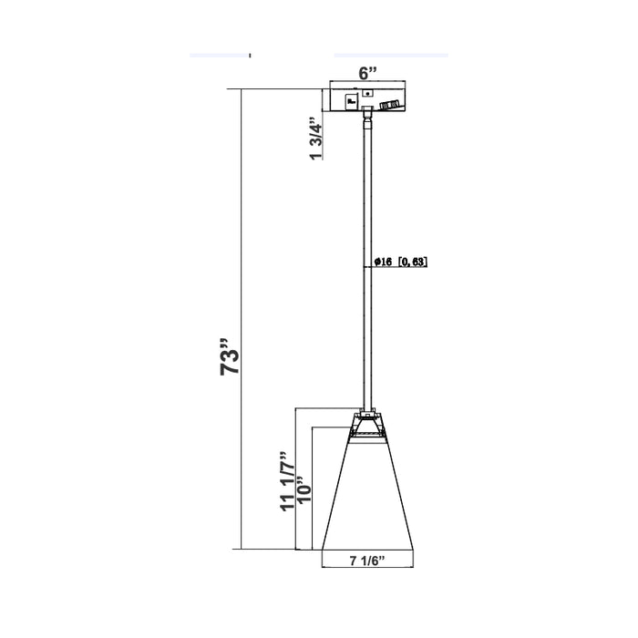Westgate LCFS 7" LED Pendant, CCT Selectable